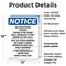 Signmission No Soliciting Please There Is OSHA Notice Sign, Plastic, 12in W x 18in L, 2PK OS-2PACK-NS-P-1218-V-14837 - alternate 6